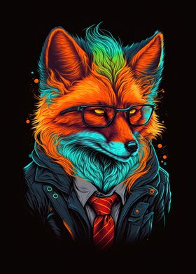 hipster fox