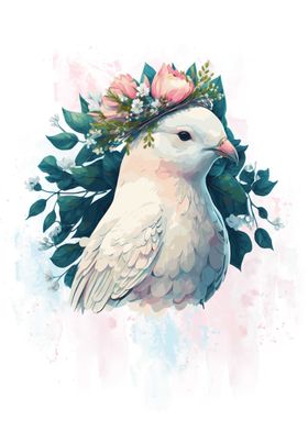 Beautiful White Dove