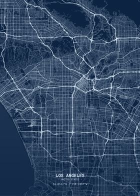 Los Angeles Blueprint Map