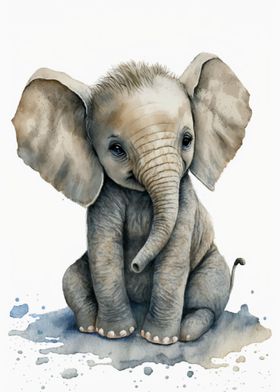 Little Elephant Painting