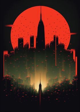 Red Sunset City 