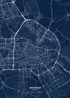 Amsterdam Blueprint Map