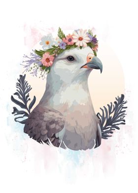 Flower Fulmar Bird Art