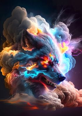 Wolf in Smoke