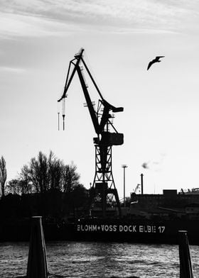 Hamburg Crane Harbor