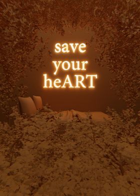 heART Brown 3D Quote 