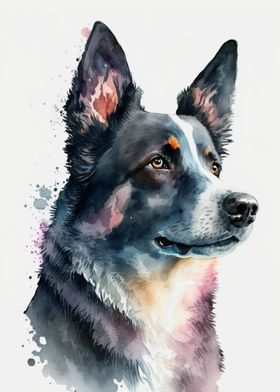 Watercolor Dog Artwork