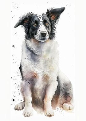 Dog Watercolor Artwork