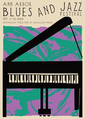 Retro Jazz Festival Print