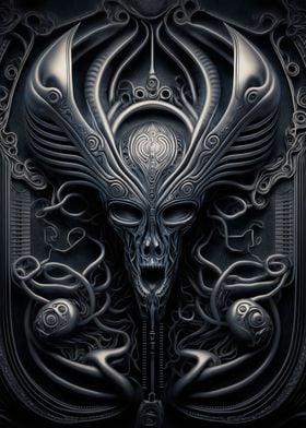 Alien Xenomorph Metalic