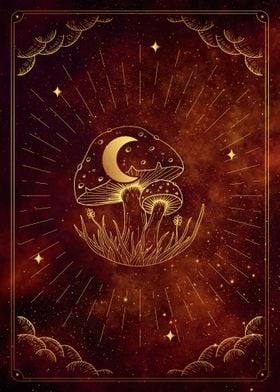 Tarot the moon toadstool