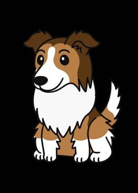 Shetland Sheepdog Cartoon 