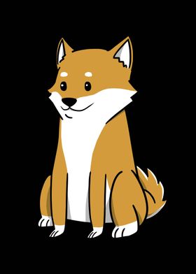 Shiba Inu Cartoon 