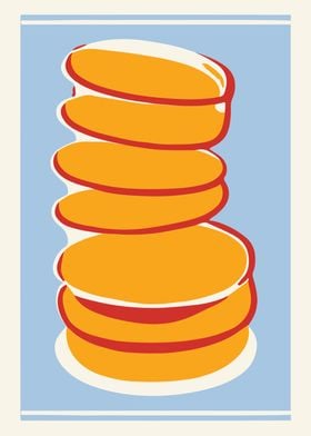 Minimalist Pancakes Print