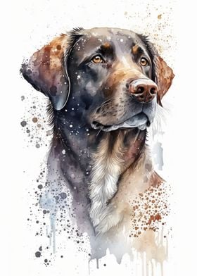 Watercolor Dog Artwork