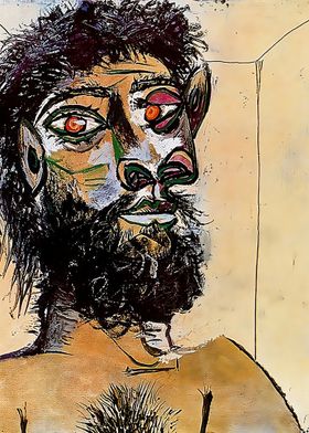 fauns head 1938 by Picasso