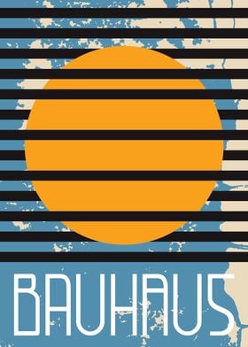 Bauhaus Sunset Poster