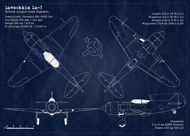 Lavochkin La7 Blueprint