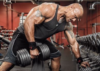 Dwayne Johnson Gym Workout