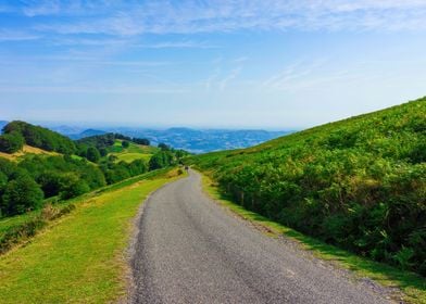 Landscape mountains scene