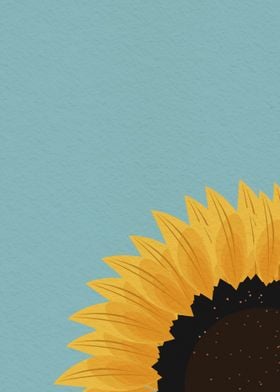Sunflowers under the sky