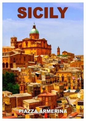 Sicily Travel Poster