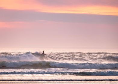 Riding the sunset