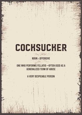 cocksucker