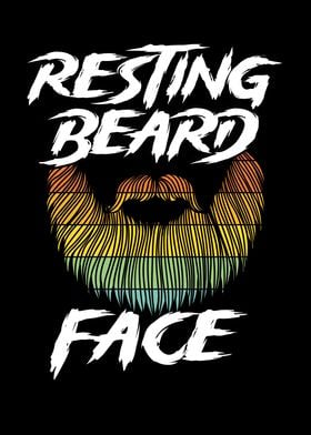 Resting beard face