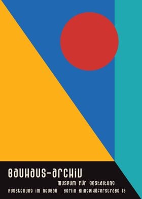 Geometric Bauhaus Poster