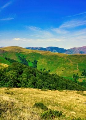 Landscape mountains scene