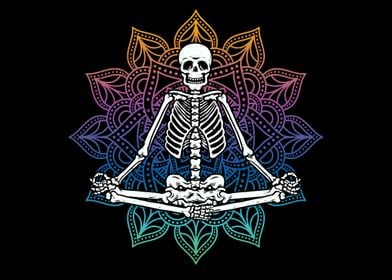 Yoga Meditation Skeleton 