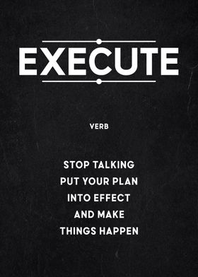 execute definition