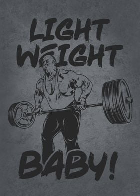 Light Weight Baby' Poster, picture, metal print, paint by CHAN