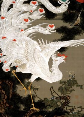 Ukiyo e White Phoenix