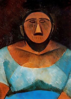 farm woman 1908 by Picasso