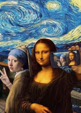 Mona Lisa Posters - Paintings Shop Metal | Online Pictures, Displate Prints, Unique