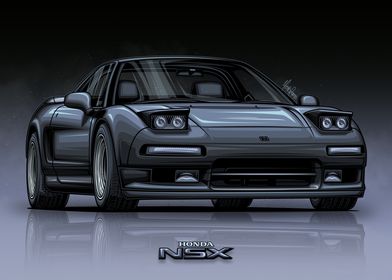 Honda NSX Type S Black' Poster by Mário Ramos Art | Displate