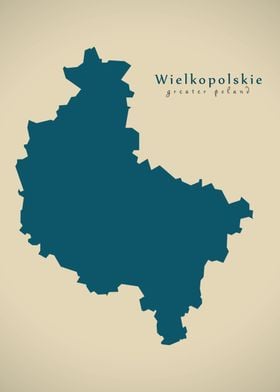 Wielkopolskie state map