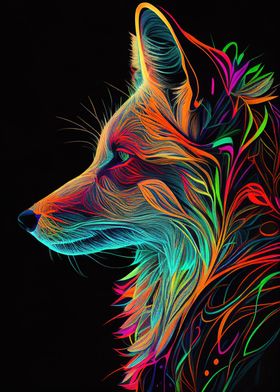 Fox Pop Art Animal