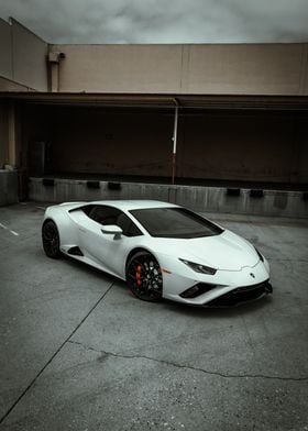 white lamborghini 