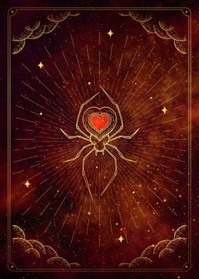 Tarot the heart spider