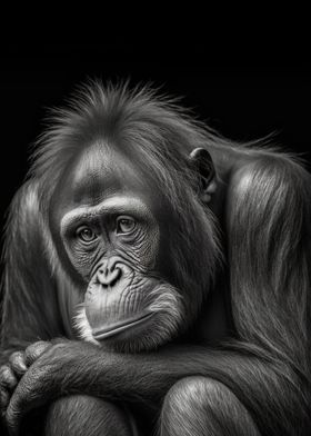 Monochrome Orangutan