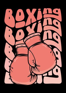 Pink boxing gloves