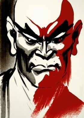 Japanese Oni Face