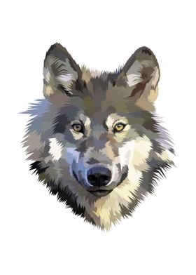 Wolf head icon