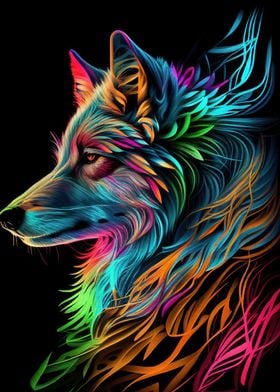 Wolf Pop Art Animal