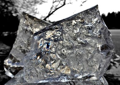 Ice block scuplture art