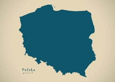 Poland country map