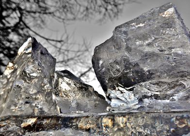Ice blocks sculpture art
